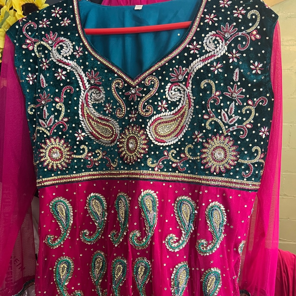 3 piece Anarkali Lehenga